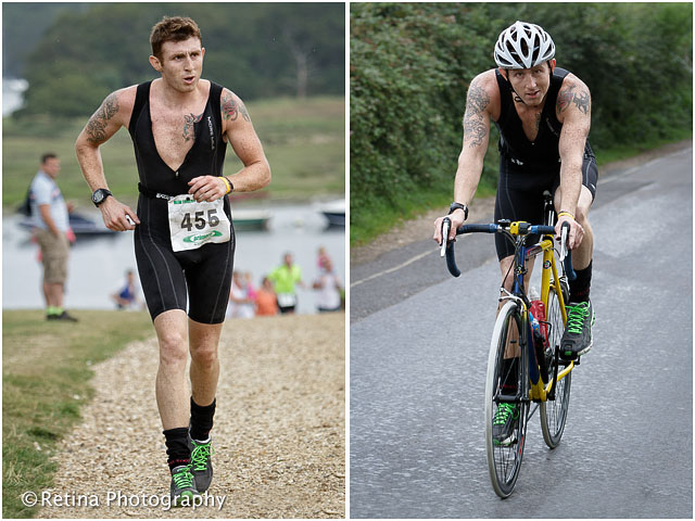 Bucklers Hard New Forest Triathlon 2012 Competitor Running and Cycling