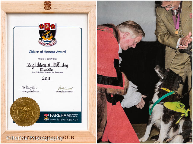 Citizen Of Honour Award For Pets As Therapy Dog 2011