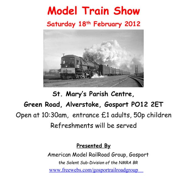 Model Train Show Poster