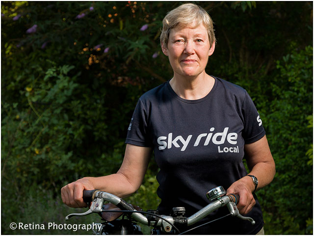 Portrait of Sky Ride Leader With Bicycle