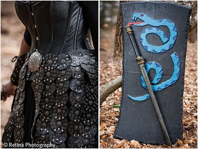 Live Action Role Play Larp Female Warrior Clothing and Weapons