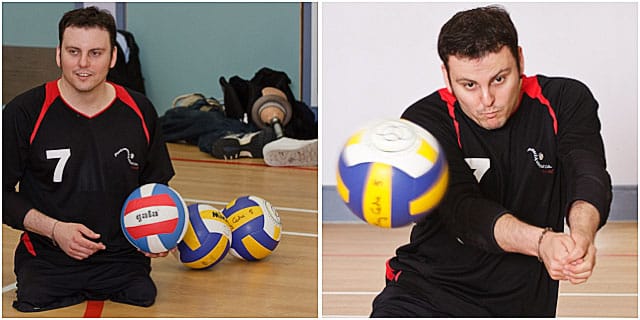 Portsmouth Sitting Volleyball Player Training