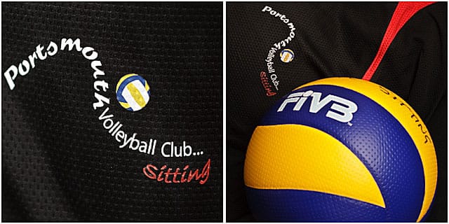 Portsmouth Sitting Vollyball Club Shirt And Ball