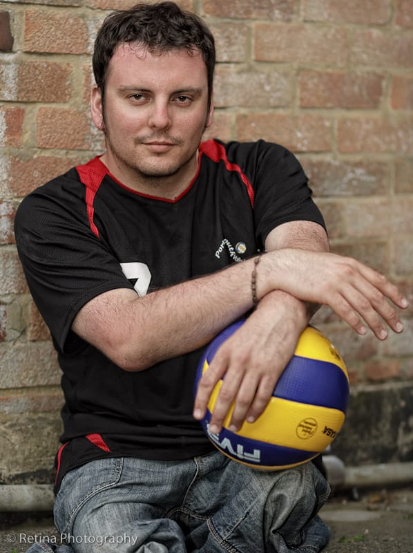 Weekend Passions Editorial Sitting Volleyball Player Portrait