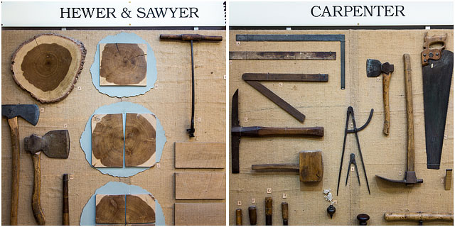 Carpenter Hewer And Sawyer Craftmans Tools