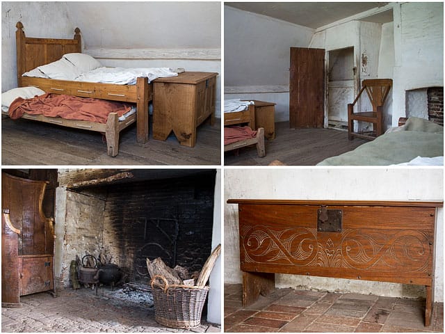 Inside Reconstructed 17Th Century Flint And Brick Cottage