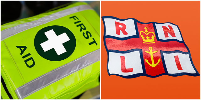 RNLI Emblem With First Aid Holdal