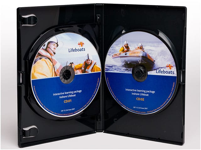 rnli-interactive-learning-package-cds-in-black-case RNLI Interactive Learning Package CDs In Black Plastic Case for Inshore Lifeboat Crew Training