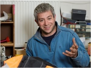 Male Portrait Headshot of Sailmaker Working