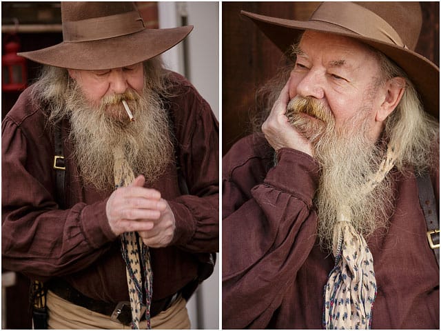 Male Portrait Of Western Reenactment Player With Hat