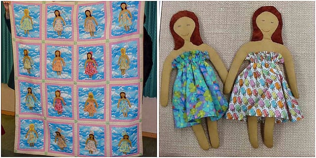 Fabric Quilt Dolls 