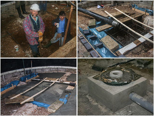 Replacing the foundations ready for the new 24inch Telescope [Photo’s supplied by Graham] 