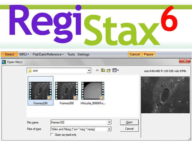 Registax Screenshot Software Computer