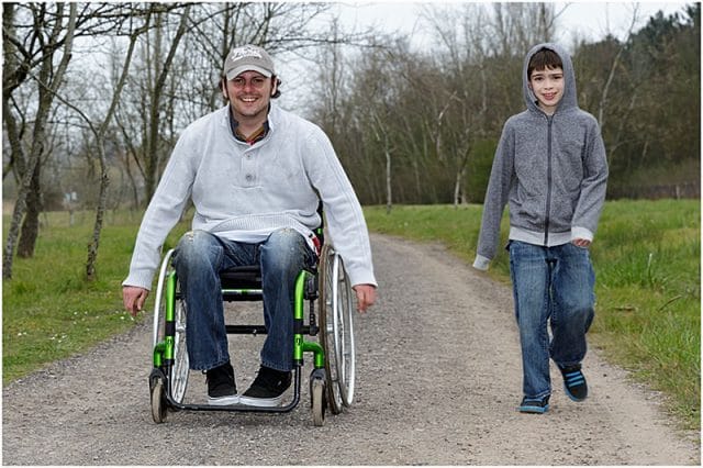 Dave and young support walker 