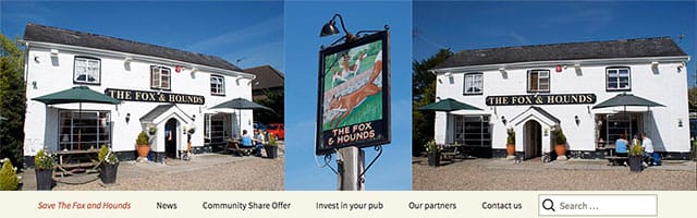 Fox Hounds Pub Public House Denmead Website Banner 