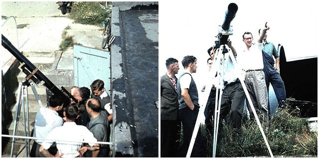 Portsmouth Astronomical Society Dome AA Gun Site Waterlooville August 1962 