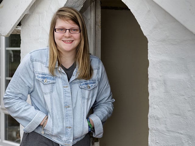 Young Woman Portrait Denmead Fox Hounds Public House Blue Denim Glasses 