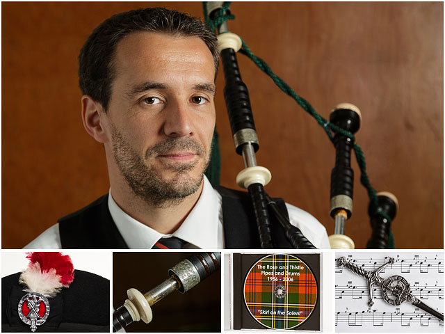 Weekend Passions Editorial Montage Bagpipe Player
