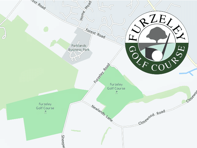 Furzeley Golf Club Denmead Hampshire UK Logo Map