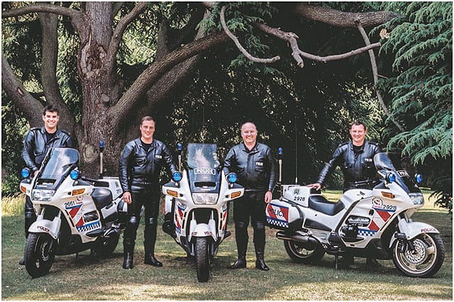 Portsmouth Police Motorcycle Training Riders 2001 