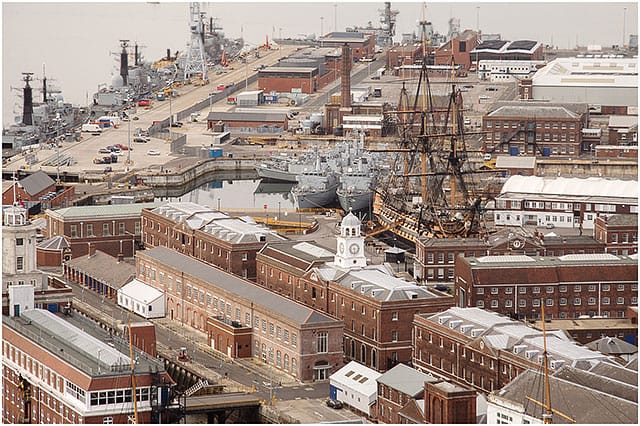 Aerial View Portsmouth Dockyard 2006 