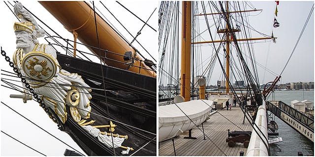 HMS Warrior Portsmouth Dockyard Figurhead Deck 