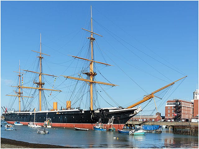 HMS Warrior Southsea Hard Slipway Portsmouth Dockyard 