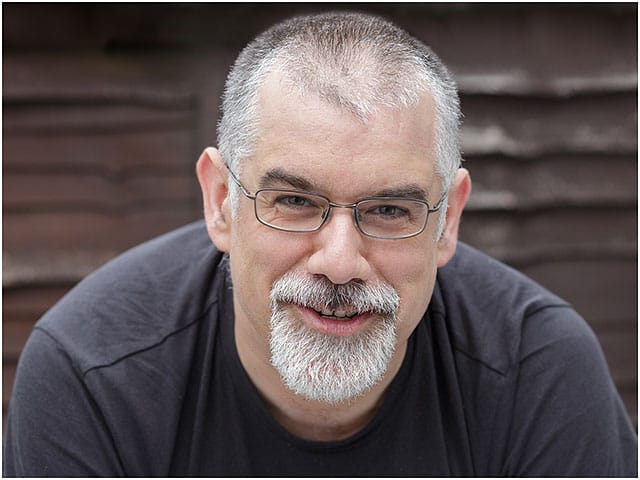 Headshot Portrait Male Man Glasses Dark Top White Beard