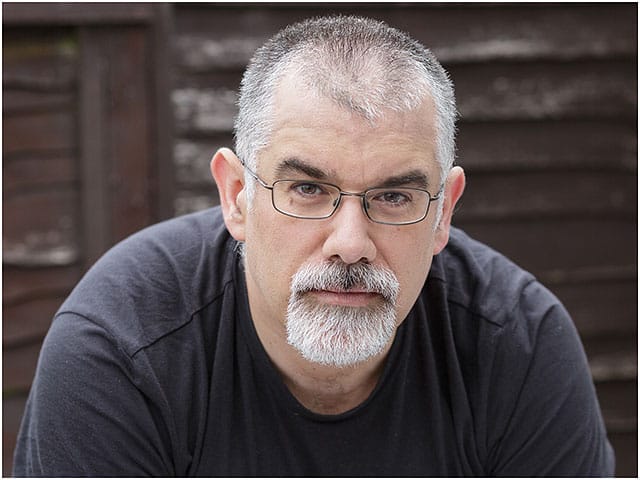 Headshot Portrait Male Man Glasses Dark Top White Beard 