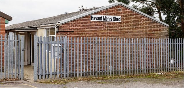 Front entrance to the Havant Men’s Shed 