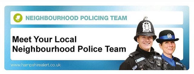 Local neighbourhood police surgery poster 