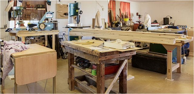 Inside the Havant Men’s Shed 