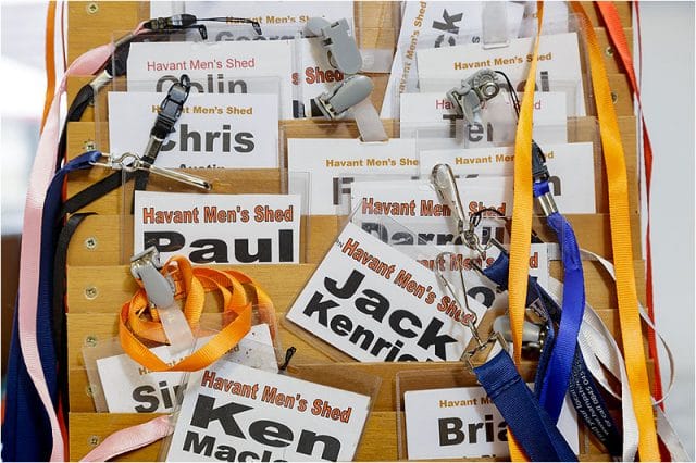 Havant men’s shed name badges 