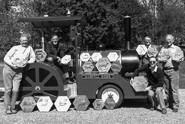 Founder members of The Solent Woodworkers and Sculptors Guild 