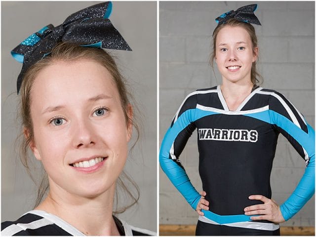 Portsmouth Warrior Cheerleading Coach Portrait Headshot