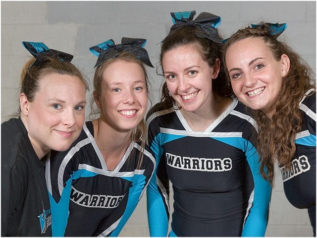 headshot portrait of female warriors cheerleading coaches 