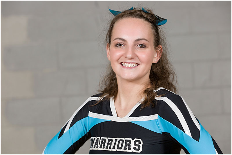 Ellie owner and head coach at the Portsmouth Warriors Cheerleading Squad