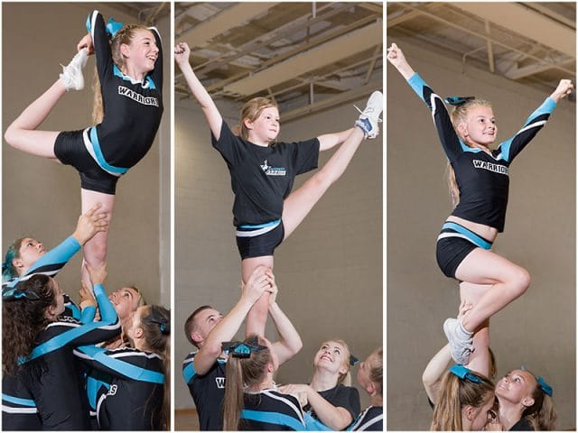 warrior cheerleaders individual stretches 