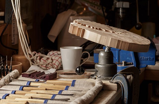 home workshop of a member of the solent guild of woodcarvers and sculptors 