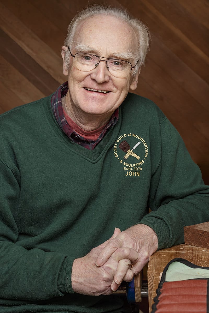 portrait of John Vardon secretary of the solent guild of woodcarvers and sculptors 