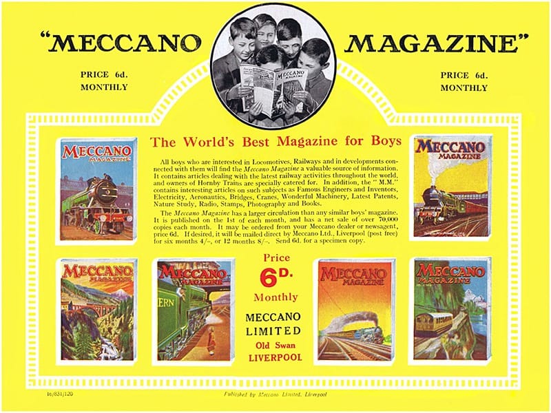 Early Meccano magazine advertising