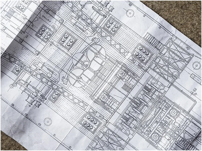 Example of an original crane schematic crane schematic drawing plan