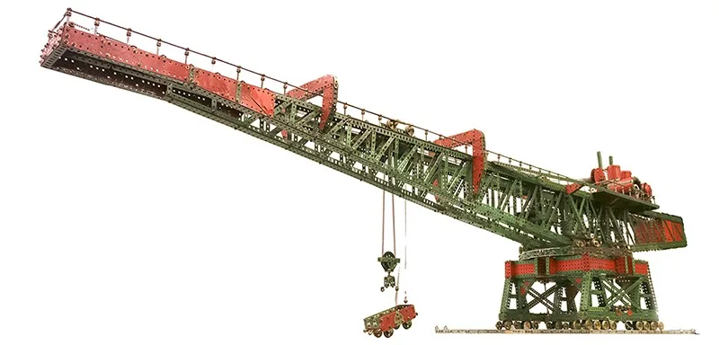 Fives Lille block-setting crane Fives Lille block setter Meccano crane