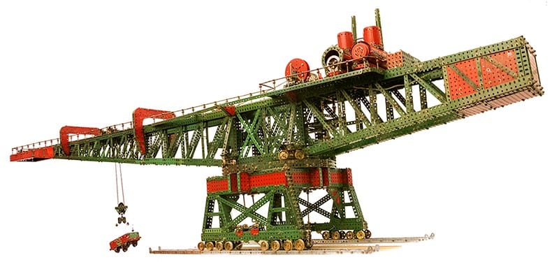 Fives Lille block setter Meccano crane