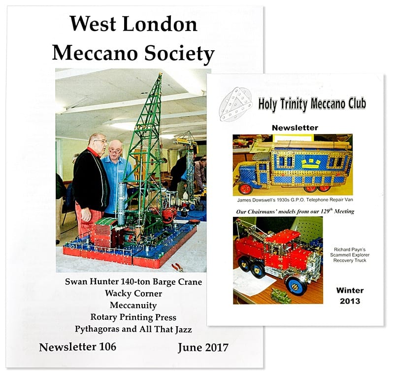 Meccano club newsletters