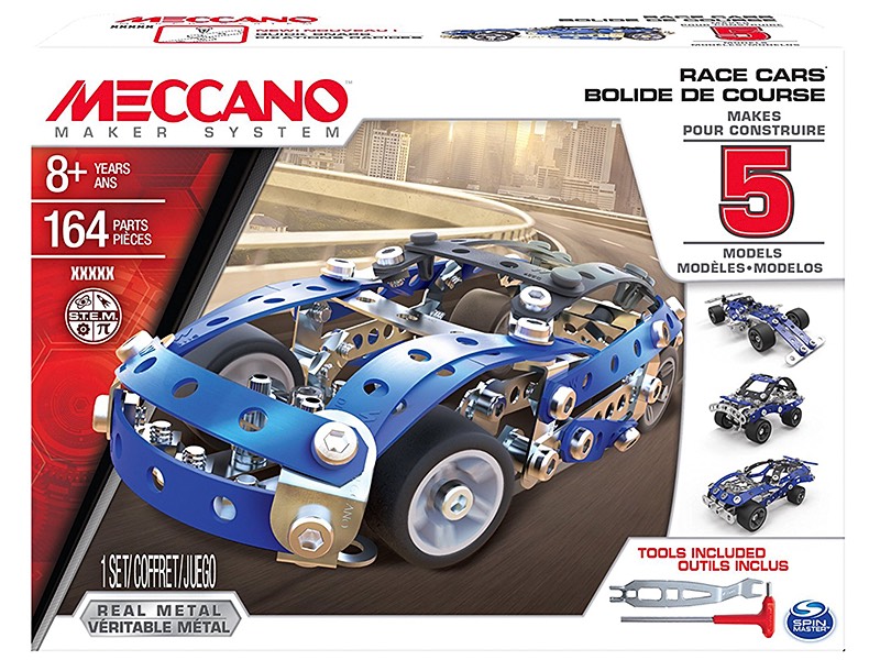 Modern Meccano Maker System race car model