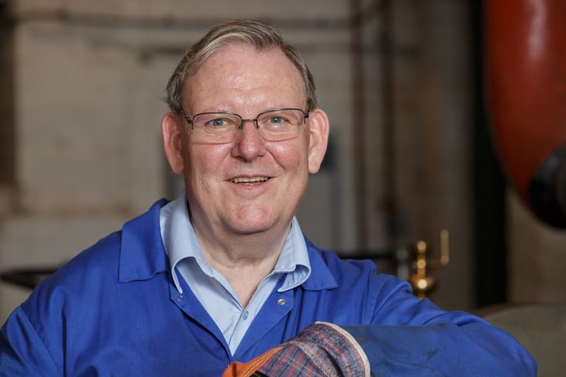 Headshot portrait of volunteer engineer at bursledon brickworks museum