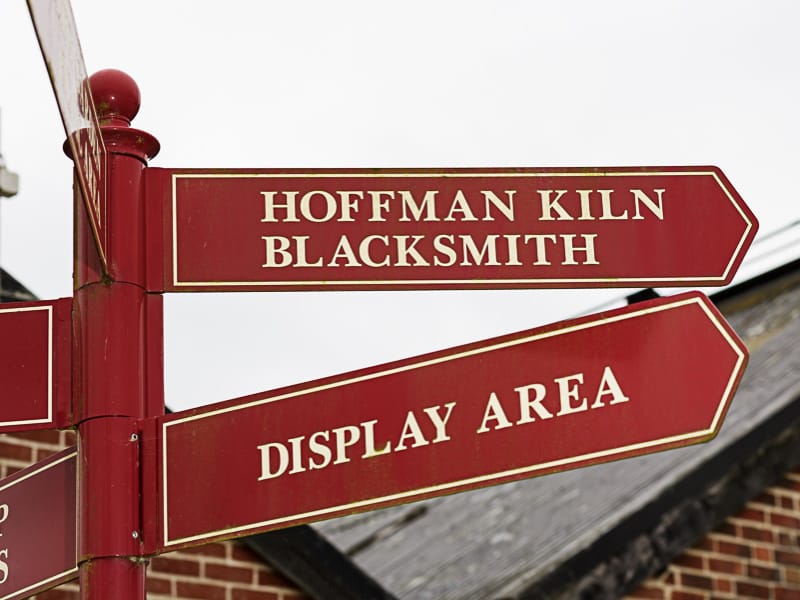 signage at bursledon brickworks museum