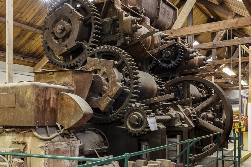 clay mill and extruder at bursledon brickworks museum