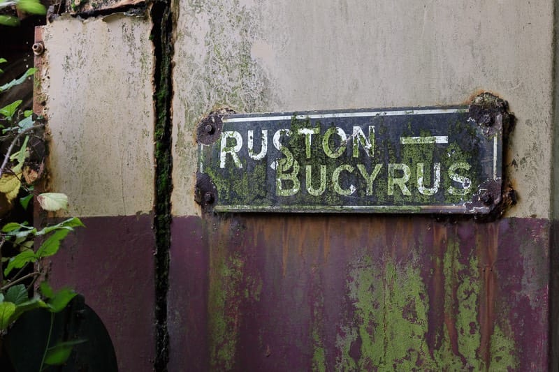 Out of commision diggers at bursledon brickworks museum